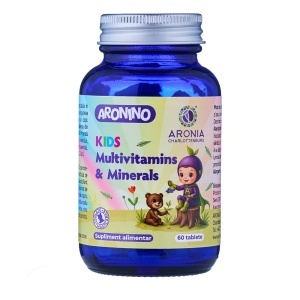 Multivitamine și minerale pentru copii Aronino Kids, 4–12 ani, 60 tablete masticabile, Aronia Charlottenburg