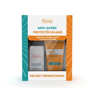 Pachet Crema de fata concentrata pentru ten acneic Cleanance Comedomed 30ml + Crema cu protectie solara SPF50+ Cleanance 50ml, Avene - Img 5