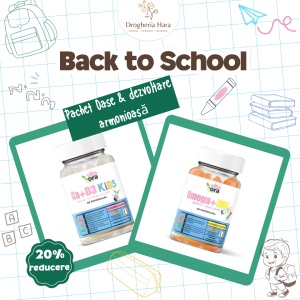 Pachet Oase & Dezvoltare armonioasă – Ca+D3 Kids + Omega+DHA Kids, 2 × 60 jeleuri, VitaOra