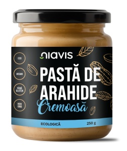 Pasta de Arahide Cremoasa Ecologica/BIO 250 g, Niavis
