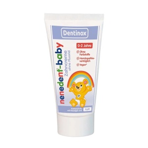 Pastă de dinți fără fluor pentru bebeluși 0-2 ani Nenedent Baby, 50 ml, Dentinox
