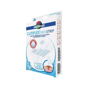 Plasturi impermeabili Cutiflex Strip Master-Aid, 4 marimi, 20 bucati, Pietrasanta Pharma