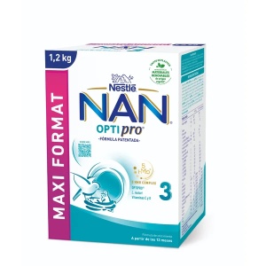 Produs pe baza de lapte praf fortifiat NAN Optipro 3 de la 1 an, 1.2kg, Nestle