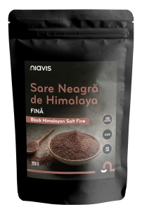 Sare neagra de Himalaya fina, 250 g, Niavis