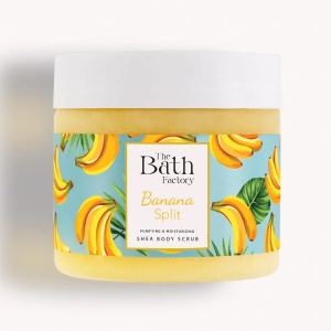 Scrub pentru corp Banana Split, 300 g, The Bath Factory