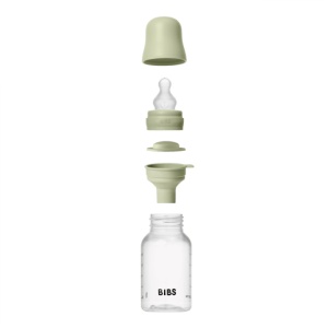 Set Complet Biberon Anti-Colici cu Tetină din Silicon, Flux Lent, 150 ml, Sage, Cod: 50161, Bibs - Img 4