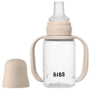 Set Complet Biberon Sippy cu Tetină din Silicon, 150 ml, Blush, Cod: 50211244, Bibs - Img 2