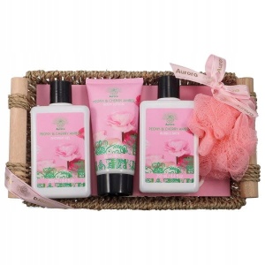 Set cosmetice Peony & Cherry Amber, 4 produse, Aurora