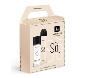 Set SO, apa de toaleta 50 ml + deodorant 75 ml, Jean Marc