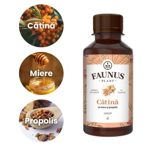 Sirop Cătină cu Miere și Propolis, 200 ml, Faunus Plant - Img 4