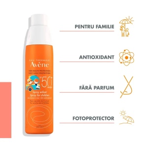 Spray protectie solara Copii SPF 50+, 200 ml, Avene - Img 2