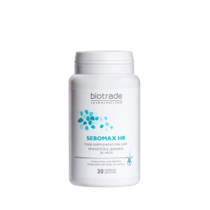 Supliment impotriva caderii parului Sebomax HR, 30 capsule, Biotrade