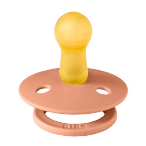 Suzete din latex cu tetina rotunda Colour, 6 luni+, Vanilla - Peach, 2 bucati, Bibs 120229 - Img 4