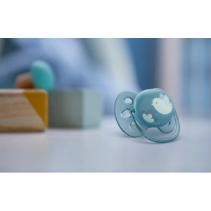 Suzete Ultra Soft SCF091/15 pentru 6-18 luni Bleu/Gri, 2 bucati, Philips Avent - Img 6