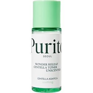 Toner calmant fără parfum Wonder Releaf Centella Unscented, 30 ml, Purito