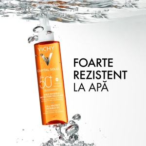 Ulei invizibil cu SPF50+ Cell Protect Capital Soleil, 200 ml, Vichy - Img 4