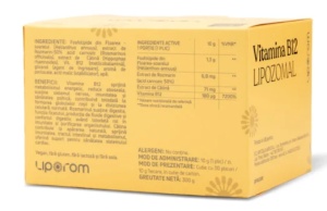 Vitamina B12 Lipozomala, 30 plicuri, Liporom - Img 3
