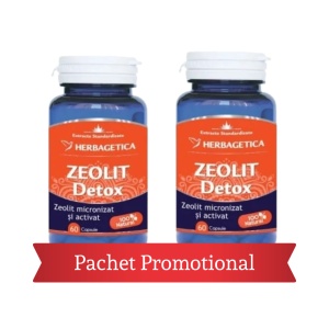 Zeolit Detox, 2 x 60 capsule, Herbagetica