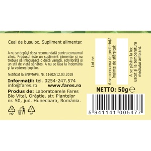Ceai Busuioc iarba D129, 50 g, Fares - Img 5