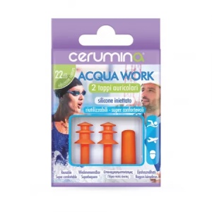 Cerumina Aqua Work dopuri pentru urechi din silicon injectat, 2 bucati, Pietrasanta Pharma