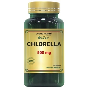 Chlorella 500 mg, 30 comprimate, Cosmopharm