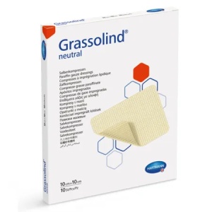 Comprese sterile Grasolind, 10 x 10 cm, 10 bucati, Hartmann