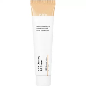 Crema coloranta de fata BB Cream 13 Natural Ivory Cica Clearing, 30ml, Purito