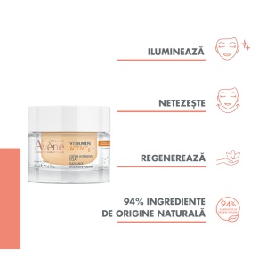 Crema de fata intensiva cu efect de luminozitate Vit Activ Cg, 50ml, Avene - Img 3