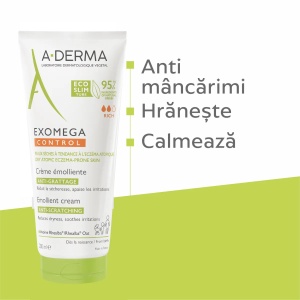 Crema emolienta Exomega Control, 200 ml, A-Derma - Img 2