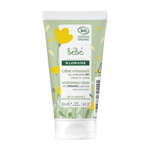 Crema hidratanta bio pentru corp si fata, 50 ml, Klorane Bebe - Img 1