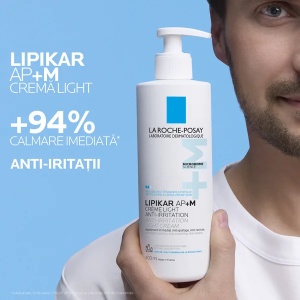 Crema triplu reparatoare cu textura lejera Lipikar Light AP+M, 400 ml, La Roche-Posay - Img 7
