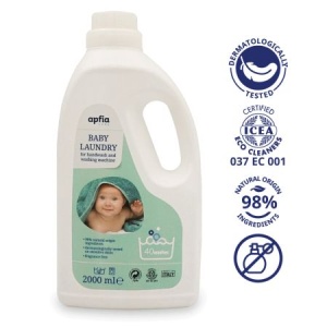 Detergent de rufe lichid Natural Sensitive, 40 spălări, 2 litri, Apfia Care - Img 3