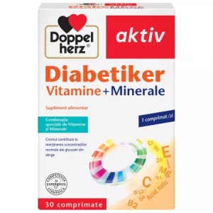 Diabetiker Vitamine și Minerale, 30 comprimate, Doppelherz