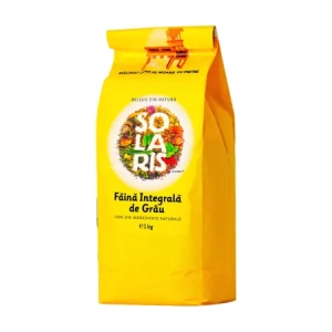Faina integrala de grau, 1 kg, Solaris