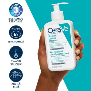 Gel de curatare spumant anti-imperfectiuni pentru ten cu tendinta acenica, 473 ml, Cerave - Img 4