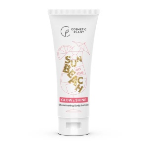 Lotiune de corp cu sclipici Sun on the beach glow & Shine Body, 200ml, Cosmetic Plant