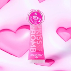 Luciu de buze Duo stralucitor si balsam, KISS BOMB Strawberry Sweetie! 01, Essence - Img 2