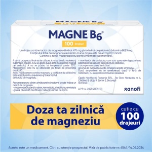 Magne B6, 100 drajeuri, Sanofi - Img 2