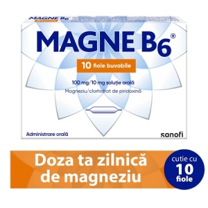 Magne B6 100mg/10mg, 10 fiole, Sanofi
