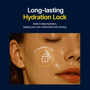 Masca de noapte cu ceramide pentru hidratare Luminous Ceramide Sleeping Mask, 100 ml, Purito - Img 4