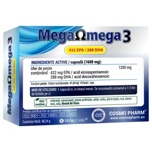 Mega Omega 3, 30 capsule moi, Cosmopharm - Img 2