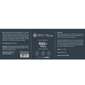 NAD+ 500 mg Bio Hacking, 60 capsule vegetale, Aronia Charlottenburg - Img 2
