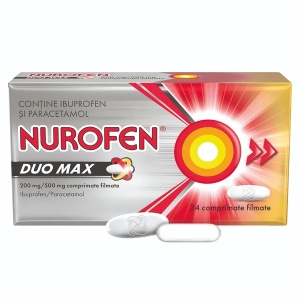 Nurofen Duo Max 200 mg/500 mg, 24 comprimate filmate, Reckitt Benckiser - Img 2