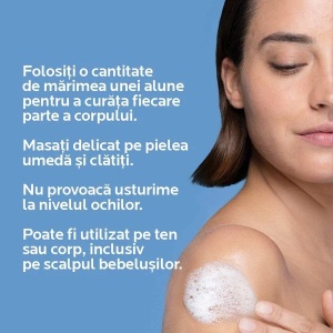 Pachet crema de curatare pentru piele cu tendinta atopica Lipikar Syndet AP+, 400 ml + 400 ml, La Roche Posay - Img 3