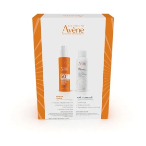 Pachet Spray pentru protectie solara cu SPF50 200ml + Apa termala spray 150ml, Avene - Img 4