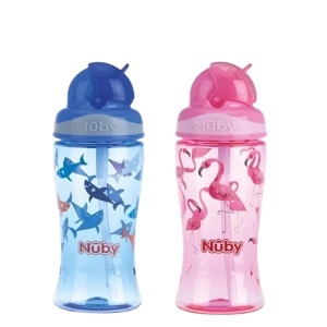 Pahar Flip It cu pai +4 ani, cod 414022 360ml, Nuby