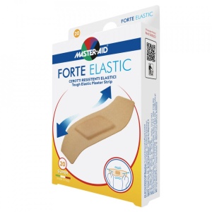Plasturi rezistenți din pânză, Forte Elastic, Super 86x39 mm, 16 bucăți, Master-Aid