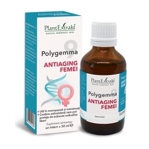 Polygemma 9, Antiaging femei 50+, 50ml, PlantExtrakt