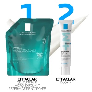 Rezerva de reincarcare Gel Purifiant Micro-Exfoliant Effaclar, 400 ml, La Roche-Posay - Img 6