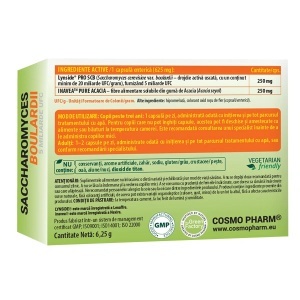 Saccharomyces boulardii 5 miliarde UFC, Cosmopharm - Img 2